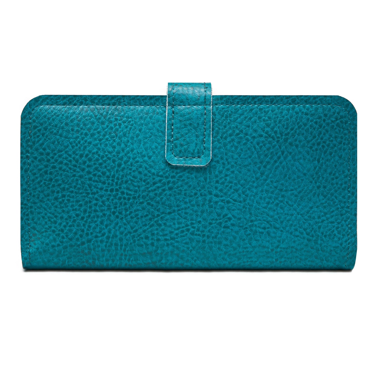 Teal PU Leather Women’s Purse – 7 Card Pockets, 2 Large Compartments, Zip Pocket